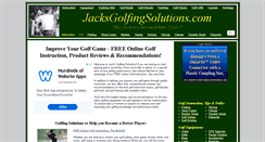 Desktop Screenshot of jacksgolfingsolutions.com